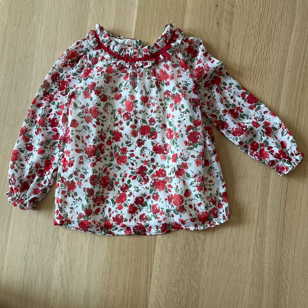 Floral Red Janie & Jack Top
